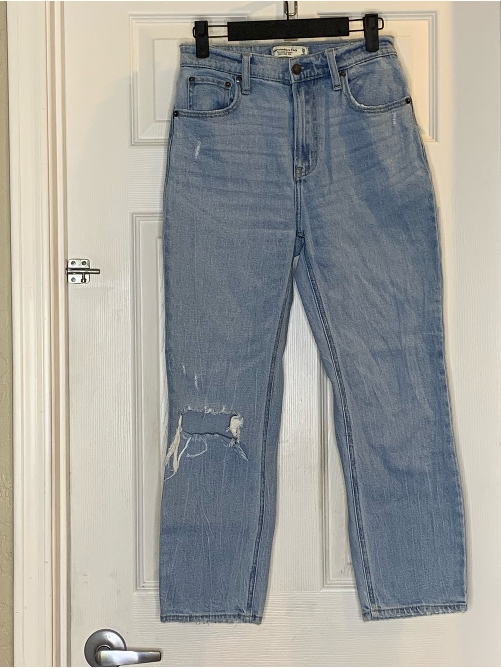 Abercrombie & Fitch The Ankle Straight Ultra High Rise Jeans Size 25/0 S - Picture 1 of 8